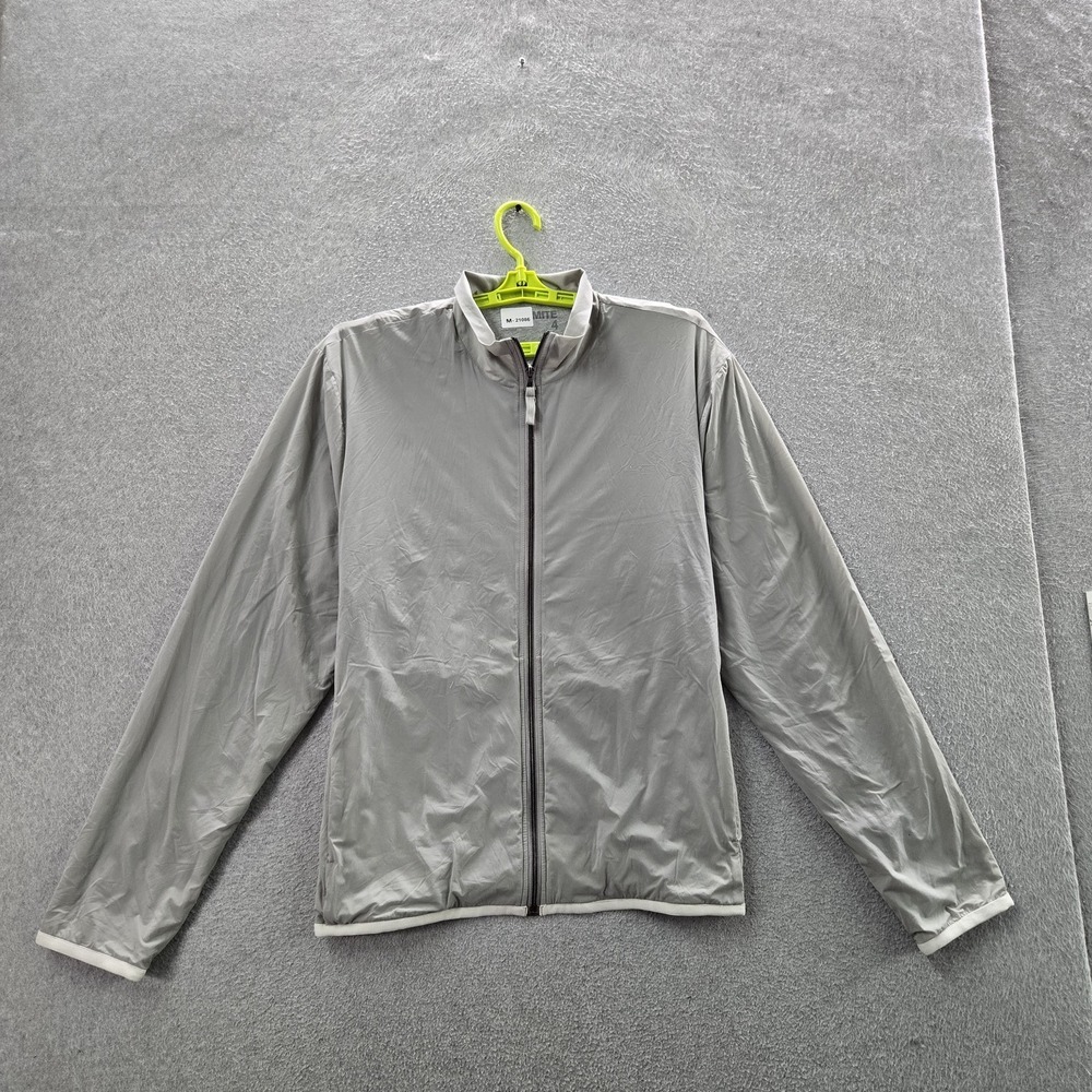James Perse Men Jacket 4 Gray Yosemite Track Activewear Zipper Long Sleeve